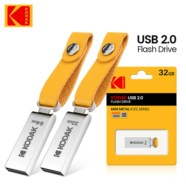 KODAK K122 Promotional USB Flash Drive 16gb 32GB 64GB 128GB USB2.0 Pendrive High Flash Disk Memoria