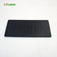 FOLDSUN Panneau Solaire Monocristallin Sans Cadre Laminé ETFE Personnalisé 150*69mm 5V 5.5V 6V Mini 1W 1.5W 2W Efficacité 22%