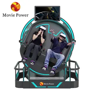 vr rollercoaster ride 360 vr game console attraction 2 seats 4d 8d 9d flight simulator vr game machine with shooting
