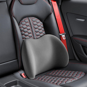 Coussin de soutien lombaire en mousse à mémoire de forme pour voiture, oreiller de cou, appui-tête pour l'intérieur de la voiture, utilisation quatre saisons, couleur unie, forme oblongue - Product Image 3