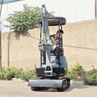 Nouvelle technologie, mini-excavatrice de 1,2 tonne, 2 tonnes, 1,8 tonne, excavatrice sur chenilles avec cabine, CE EPA EURO 5, hydraulique
