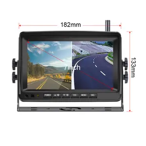 7 inch auto-dim chức năng LCD xe màn hình xem phía sau bãi đậu xe Hệ thống camera xe đảo ngược Viện trợ màn hình và máy ảnh 7 "kỹ thuật số 12-24V