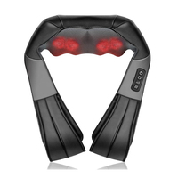 Ceinture de massage chauffante électrique portable multifonctionnelle pour le corps entier, ciblant le dos, le cou, les épaules, la colonne cervicale, avec fonction de pétrissage et de minuterie