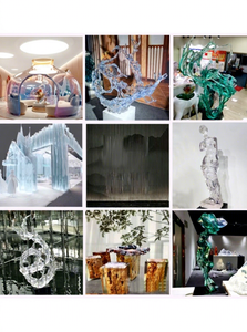 Transparent Plastic <b>Art</b> Sculpture Abstract Decor <b>Object</b> for Home Villa Hotel Decoration Unisex 14 Years & Up - Product Image 5