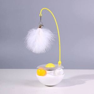 Jouet pour chat amusant et écologique, en forme de tasse à secouer, avec plume détachable et résistant aux morsures, en plastique - Product Image 6