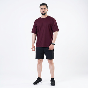 Camiseta Casual de Alta Calidad para Hombre, Estilo Urbano, Corte Holgado, Malla, Logotipo Personalizado, 100% Poliéster, Camisetas Extra Grandes con Estampado Puff - Product Image 1