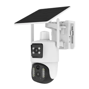 V380 BP5 360 drgee Objectif Dula Caméra solaire 4G avec carte SIM Caméra de vidéosurveillance Caméra d'extérieur étanche IP65