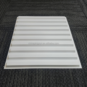 Panneau mural texturé 3D en <span class=keywords><strong>PVC</strong></span> Design gaufré 500*500mm Taille étanche à l'humidité pour <span class=keywords><strong>salle</strong></span> <span class=keywords><strong>de</strong></span> <span class=keywords><strong>bain</strong></span>/cuisine - Product Image 3