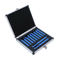 11 pièces métal carbure CNC outils de tour carbure brasé pointe Cutter outil Bit ensemble de coupe Kits soudage tournant porte-outil