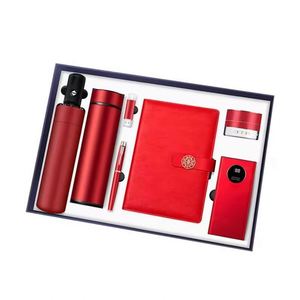 Ensemble promotionnel d'entreprise, bloc-notes A5 personnalisé de luxe, porte-clés, porte-cartes, cadeau d'affaires pour hommes - Product Image 3