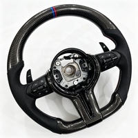 Volant de voiture en fibre de carbone noire pour BMW F10 F80 E90 E92 F11 F20 F22 F31 E70 E71 F15 F16 M3 M4
