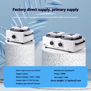 Chauffe-cire électrique double pot 1200 ml, haute efficacité, fusion rapide, machine d'épilation, équipement pour salon et spa - Product Image 2