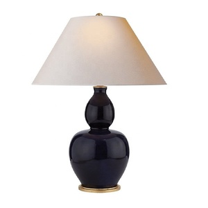 Heavy Duty Factory Direct India Cheap Elegant Ceramic Decorative Grey Color Table <b>Lamp</b> for Home Hotel Dining Living Room - Product Image 1