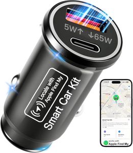 Localizador GPS para Automóvil Apple Find <span class=keywords><strong>My</strong></span>, Indetectable, Carga Rápida de Doble Puerto, Sin Cuota Mensual, Sin Tarjeta SIM - Product Image 1