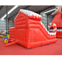 Christmas Party Inflatable Castle Household Inflatable Trampoline Bouncer Slide Christmas Jumping Castle for Kids