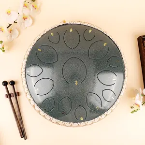 Nhà Máy Cung Cấp Các Kích Thước Lớn Thiết Kế 14 Inch (35 Cm) 15 Lưỡi Celadon Hank Trống D Key Balmy Trống Thép Lưỡi Trống