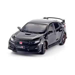 1/32 Honda Civic TYPE-R Finale Metalen Speelgoed Auto Jongen Auto Speelgoed Legering Auto Cadeau Voor Kinderen Speelgoed Voor Jongens Creatieve accessoires