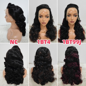 Promoción $100 Letsfly Pelucas Frontales de Encaje 13x4 de 300 gramos, Largas, Voluminosas y Sueltas, 22 Pulgadas, Color 1BT4, Cabello Humano Natural al por Mayor - Product Image 3