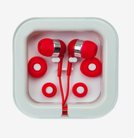 Casing Pengisi Daya Persegi Logo Kustom Earbud Bluetooth Earphone In-Ear Headphone Mini Portabel Hadiah Promosi Grosir