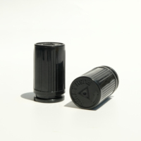 Flacon compte-gouttes en plastique PET noir de 5 ml avec embout fin et long, flacon liquide en plastique avec bouchon inviolable à pression