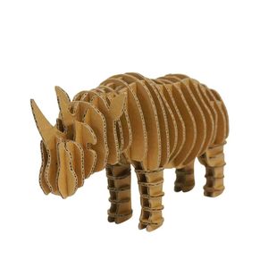 Rompecabezas 3D <span class=keywords><strong>de</strong></span> Cartón <span class=keywords><strong>de</strong></span> Rinoceronte Hecho a Mano para Escuela, Venta <span class=keywords><strong>de</strong></span> Fábrica <span class=keywords><strong>de</strong></span> <span class=keywords><strong>Juegos</strong></span> Educativos Personalizados - Product Image 1