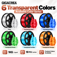 Filamen Printer 3D PETG Transparan Hijau Grosir 1KG Spool OEM Label Pribadi dari Produsen untuk Pesanan Massal