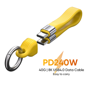 Nouvelle arrivée PD 240W 48V 5A <span class=keywords><strong>Type</strong></span> <span class=keywords><strong>C</strong></span> à <span class=keywords><strong>Type</strong></span> <span class=keywords><strong>C</strong></span> porte-clés <span class=keywords><strong>c</strong></span>âble de données - Product Image 2