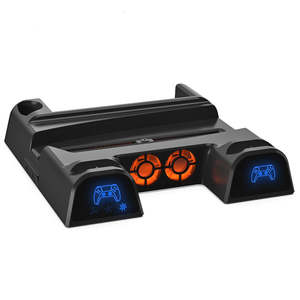 3 in 1 kipas pendingin vertikal multifungsi pengendali konsol penyimpanan cakram berdiri basis stasiun pengisian cepat untuk PS5 - Product Image 2