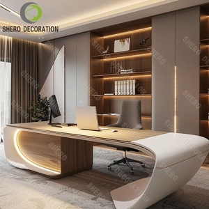 Tùy chỉnh cao cấp điều hành bàn gỗ văn phòng quản lý thiết kế bảng - Product Image 2