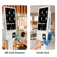 Kiosco de Pago con Escáner de 21 Pulgadas, Android/Windows I5, Kiosco de Autoservicio de Pared, Kiosco Independiente para Pedidos en Tiendas