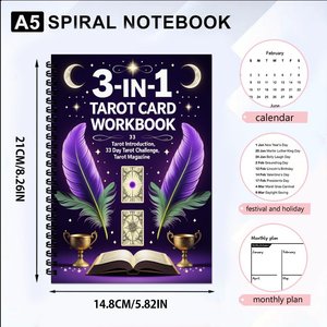 Tùy chỉnh A5 xoắn ốc ràng buộc máy tính xách tay với bìa giấy cho quà tặng độc đáo và lập kế hoạch hàng ngày - Product Image 2