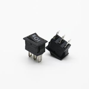 Kcd11-रॉकर स्विच 103/3p काले ऑन-ऑन 250v 3a 15x10 मिमी 2 वे 3 पिन 3a250v 10 मिमी रॉकर स्विच - Product Image 6