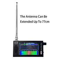 Récepteur radio SDR HT00L à ondes courtes CW/AM/SSB/FM/WFM, instruments d'analyse de démodulation numérique DSP, écran LCD IPS 4,3 pouces SDR V5