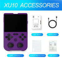 AMPOWN XU10 RK3326S Mini consola de juegos portátil Retro consola de juegos clásica 3,5 pulgadas IPS HD pantalla 64GB 10000 + juegos