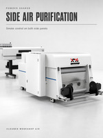 Mesin Printer DTF Digital Otomatis 2-Head XP600 30cm untuk Film PET, Mesin Cetak Kaos dengan Tinta Pigment, Garansi 1 Tahun, Baru