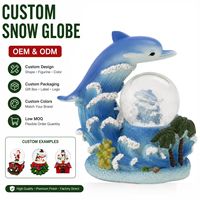Boule à neige chat orange personnalisée OEM avec base en panier tressé et boules de laine pour cadeaux de décoration intérieure personnalisés pour les amoureux des animaux
