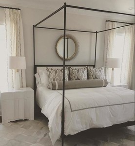 Modern Table Lamp Luxury Hotel Living Room Decor Faceted Alabaster Base Brass <b>Neck</b> Fabric Shade Olsen - Product Image 2