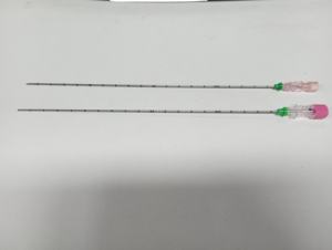 Wegwerp naald voor percutane aspiratie en biopsie met scherpe, afgeschuinde punt (Chiba-naald) onder CT- of echografiebegeleiding voor dierenartsen - Product Image 4