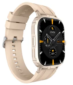 ساعة ذكية رخيصة السعر 2024 بشاشة مربعة 2.01 بوصة وتشغيل اتصال وتشغيل الموسيقى وتتبع اللياقة للرجال والنساء ساعات ذكية رياضية Fitpro