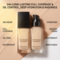 Fond de Teint Crème Correcteur Haute Couvrance OEM 24H Longue Tenue Fini Mat Sans Huile Imperméable Éclaircissant Hydratant