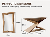 Nouvelle Arrivée Table Console Haut de Gamme Table d'Appoint de Hall Structure Géométrique Unique Console d'Entrée Fournisseur d'Usine Personnalisation Prise en Charge