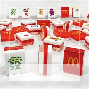 Juego de Mahjong Personalizado de Acrílico Transparente McDonald's, Fichas de Mahjong para Publicidad o Regalos - Product Image 4