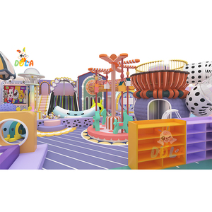 Aire de jeux intérieure sur le thème de l'espace, trampoline personnalisé, terrain de football <span class=keywords><strong>Pat</strong></span> <span class=keywords><strong>Pat</strong></span> Fun, installations de divertissement, garantie 1 an, 100+ - Product Image 4