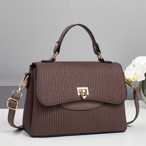 2026 New Fashion Designer Textured PU Waterproof Crossbody <b>Shoulder</b> Bag with Zipper Closure and Single <b>Strap</b> for Women - Product Image 6