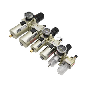 ชุดกรองอากาศแบบนิวเมติกสองยูนิต Chzlqd รุ่น AC2010 02 AC3010 02 03 พร้อมเกจวัดแรงดันสำหรับใช้งานในอุตสาหกรรม - Product Image 5