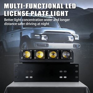 Vier-Linsen-Auto-LED-Kennzeichenhalter Hochleistungs-Spotlights 3000K 6000K Auto-LED-Leuchten mit Fernbedienung - Product Image 6