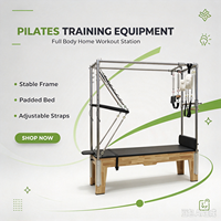 Lit de Pilates Cadillac MJD M201A en bois de caoutchouc/érable pour usage domestique et commercial, entraînement de yoga, fitness, musculation