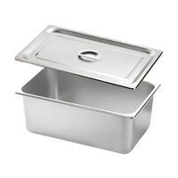 Liyunda Fabricant Vente en gros 1/1 GN PAN Contenants alimentaires Gastronorm Pan en acier inoxydable 201 Plateau de service avec couvercle