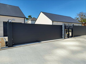 An Ninh trượt cổng Hợp kim nhôm tùy chỉnh nhà đường lái xe tự động chính thiết kế cổng - Product Image 6