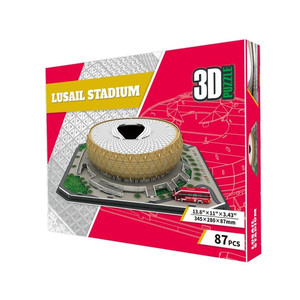 Rompecabezas 3D DIY, Modelo del Estadio Ahmad Bin'ali, Regalo de Catar <span class=keywords><strong>2022</strong></span>, con 128 Piezas - Product Image 6